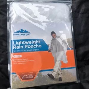 Rain Poncho ☔️ Clear Color One Size Fits All